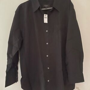 Banana Republic Factory Black Button Down Shirt